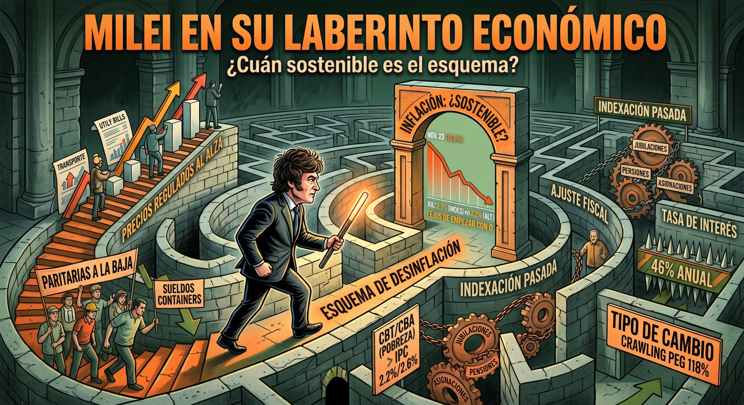 Milei en su laberinto económico